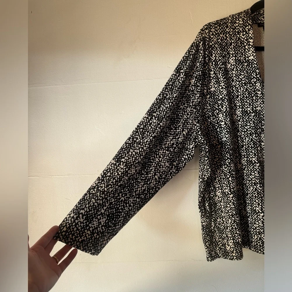 Talbots 3X woman’s Pointe knit minimalist classic capsule wardrobe blouse - Picture 2 of 8